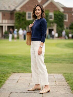 Salvatore Ferragamo Beige  Tan Leather Horsebit Loafers  Size EU 37  Est US 6.5